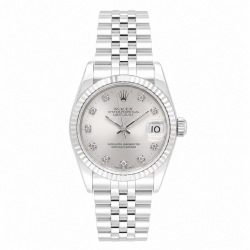 Rolex Datejust 31MM 68274 Silver Diamond Dial Watch